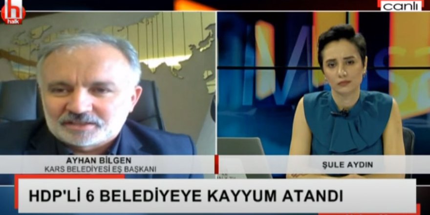 HDP'li belediyelere kayyum: HDP'li Bilgen Halk TV'ye konuştu