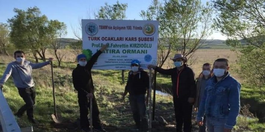 Türk Ocakları Kars Şubesi “Prof. Dr. Fahrettin Kırzıoğlu Hatıra Ormanı” oluşturdu