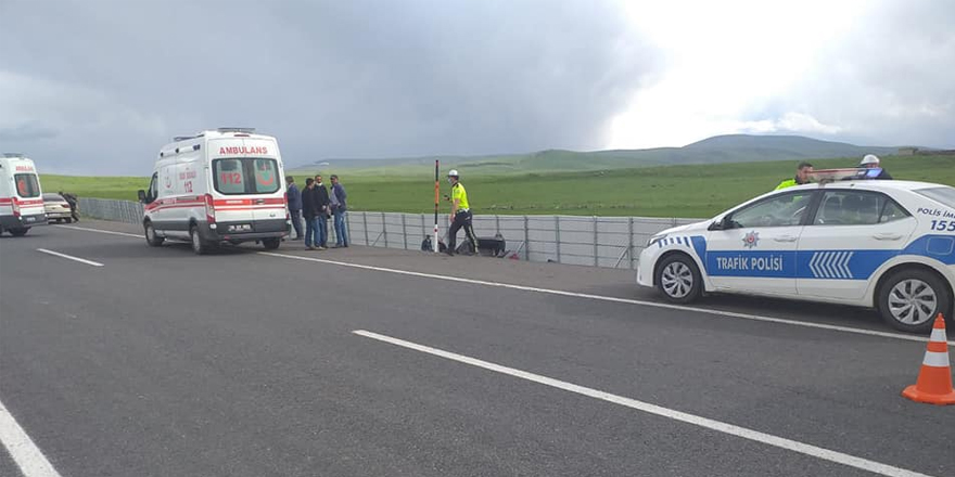 Kars’ta trafik kazası: 1 yaralı