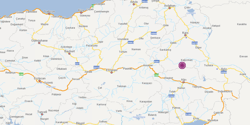 Kars'ta iki deprem!