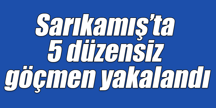 Sarıkamış’ta 5 düzensiz göçmen yakalandı