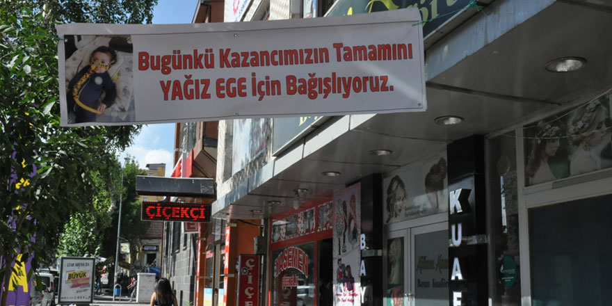 Yağız Ege için Kars esnafı harekete geçti