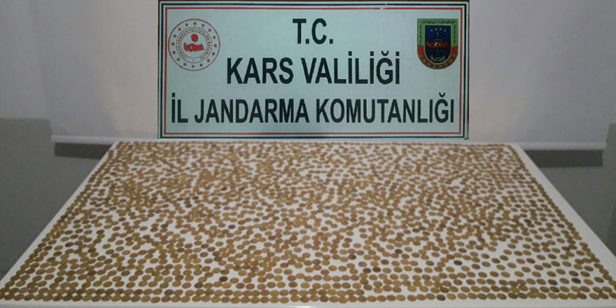Kars’ta sikke yakalandı