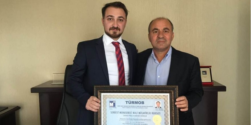Muhammed Musab Akbaba, Serbest Muhasebeci ve Mali Müşavirlik ruhsatını aldı