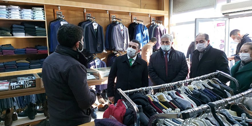 AK Parti İl Başkanı Adem Çalkın'dan, Kağızman'da esnaf ve vatandaş ziyareti