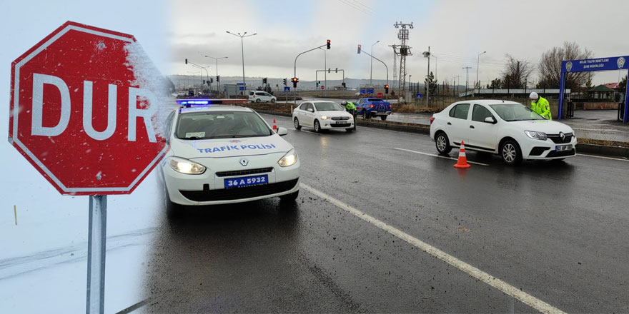 Kars’ta yoğun kar ve sis sürücülere zor anlar yaşatıyor!