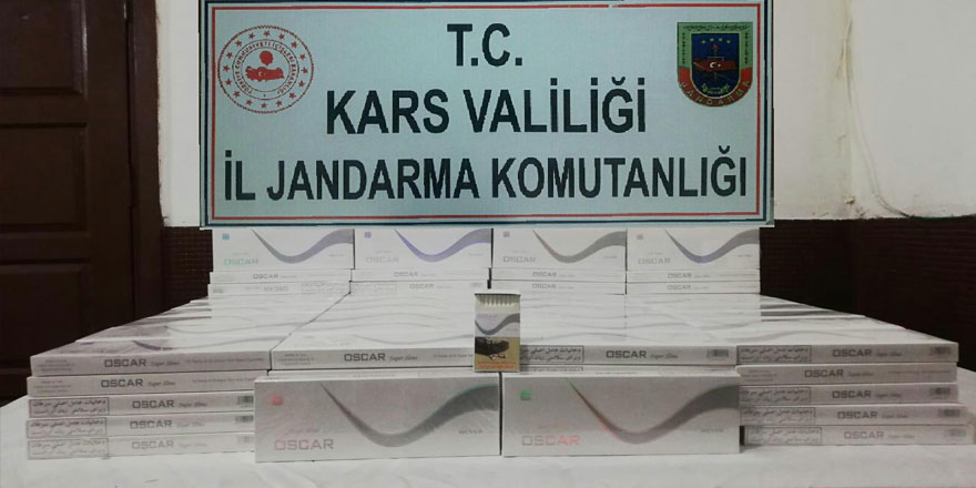 Jandarma kaçak bandrolsüz sigaraları yakaladı