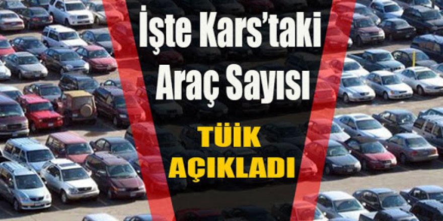 Kars’ta trafiğe kayıtlı araç sayısı 45 bin 580