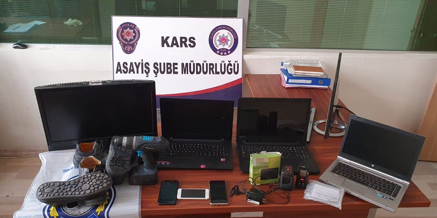 Kars'ta Hırsızlık Büro Amirliği o suçluyu yakaladı