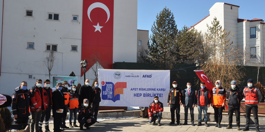 Kars’ta AFAD, halkı afetlere karşı bilinçlendiriyor