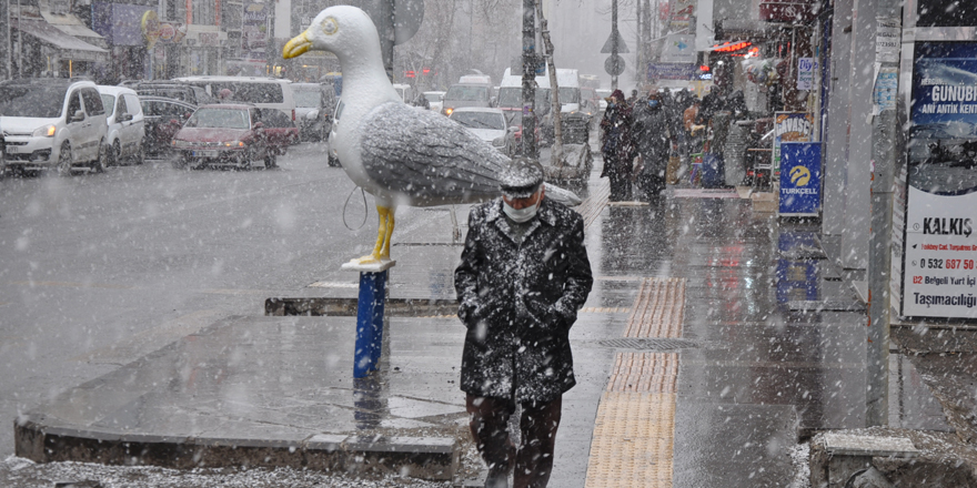 Kars’ta kar yağışı başladı