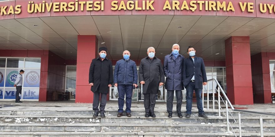 Ak Parti Heyeti Kafkas Üniversitesi Araştırma Hastanesi’nde...