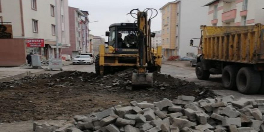 Kars Belediyesi yol bakım ve onarım çalışmalarına başladı