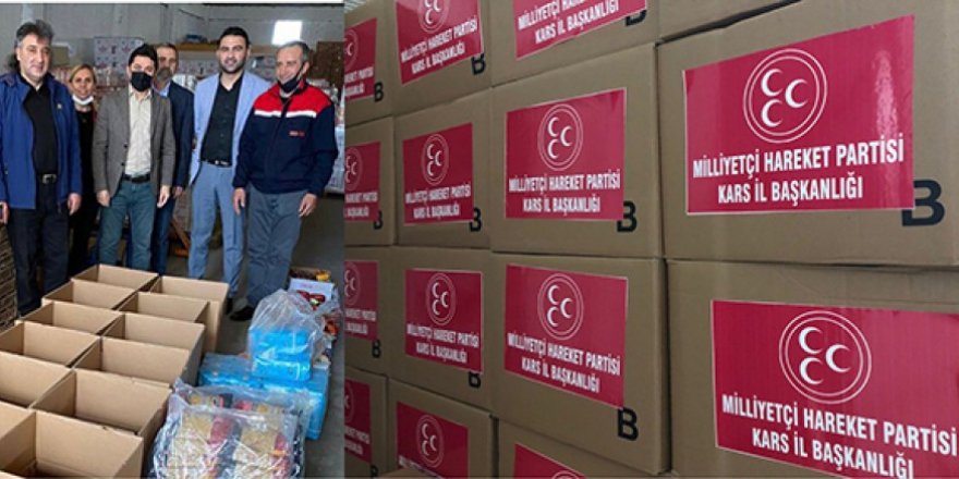 MHP, Kars’ta 600 aileye yardımda bulundu
