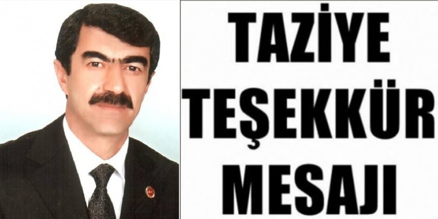 POLAT Ailesi'nden Teşekkür Mesajı...