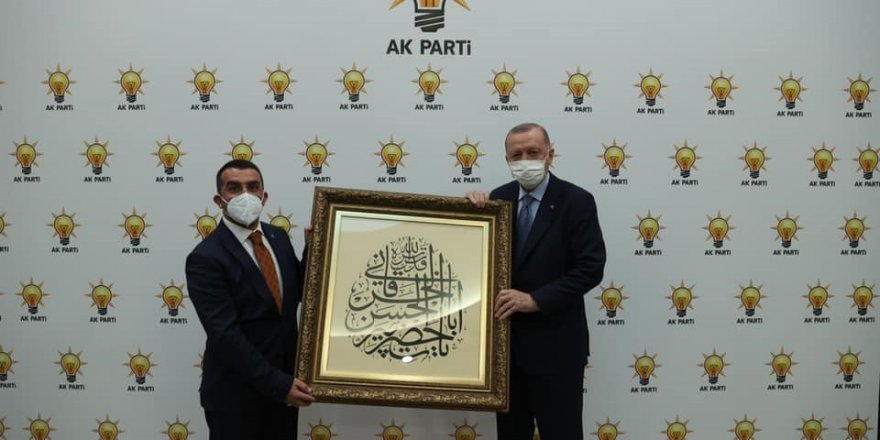 Ak Parti Kars İl Başkanı Adem Çalkın, Cumhurbaşkanı Erdoğan ile görüştü