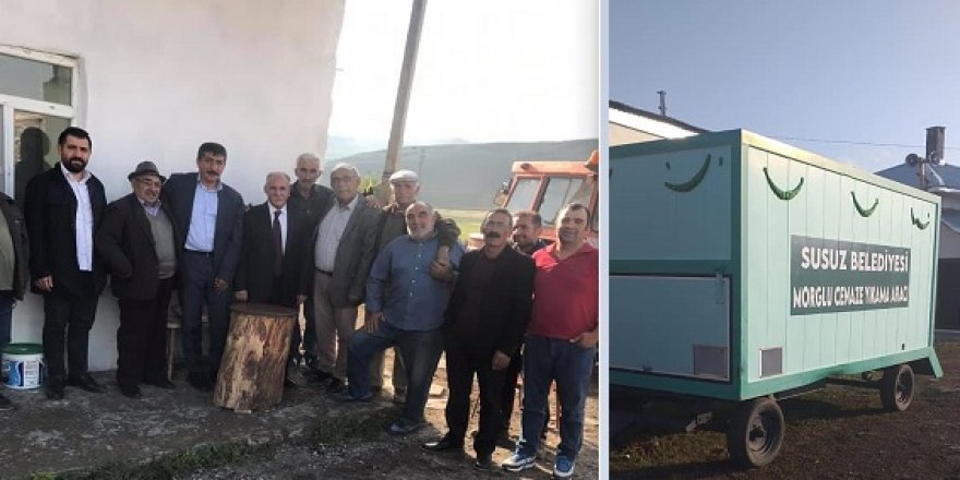 Susuz Belediye Başkanı Oğuz Yantemur'dan Aşağısallıpınar Köyü’ne Morglu Cenaze Yıkama aracı