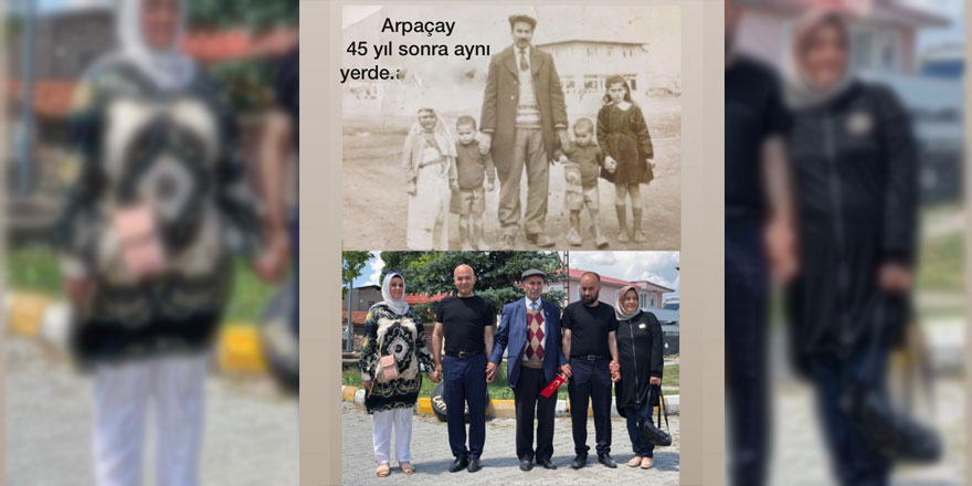 45 yıl sonra aynı yerde aynı fotoğraf karesi