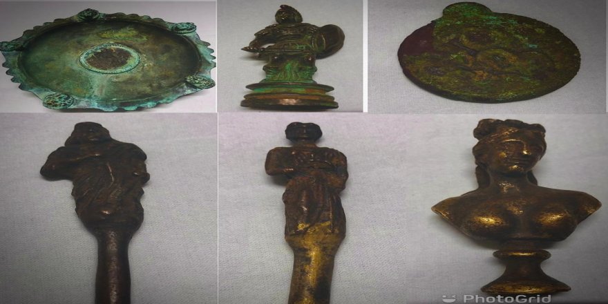 Göle'de durdurulan otomobilden tarihi eser çıktı : Eserler Kars Müze Müdürlüğü'nde