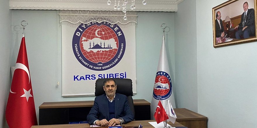 Diyanet-Sen Kars Şube Başkanı Ebubekir Keleş'in Camiler ve Din Görevlileri Haftası mesajı