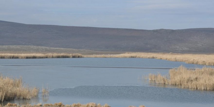 Kars'ta saklı cennet 'Lavaş Gölü' havadan görüntülendi