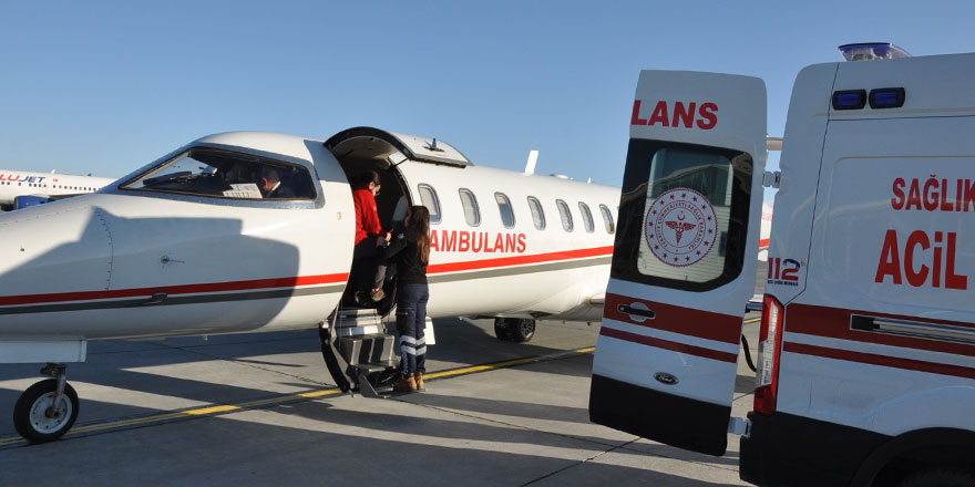 2 yaşındaki çocuk ambulans uçakla Ankara’ya gönderildi