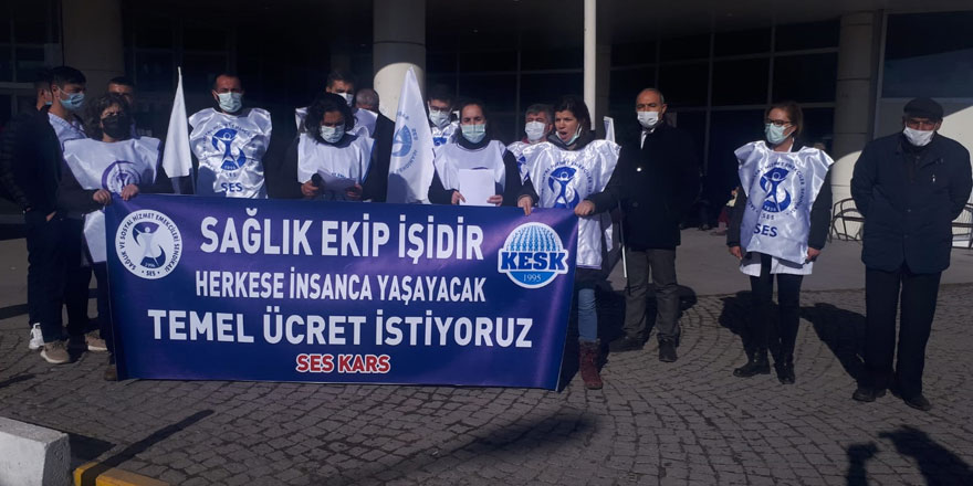 SES, “Sağlık ekip işidir, herkese insanca yaşayacak eşit ücret istiyoruz”