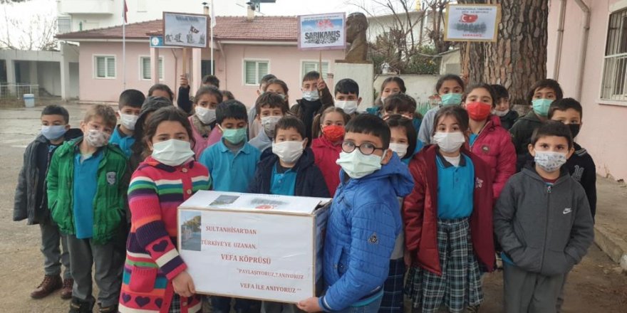 Aydın’da okul bahçesindeki mandalinalar, Kars’taki öğrencilerin karne hediyesi oldu