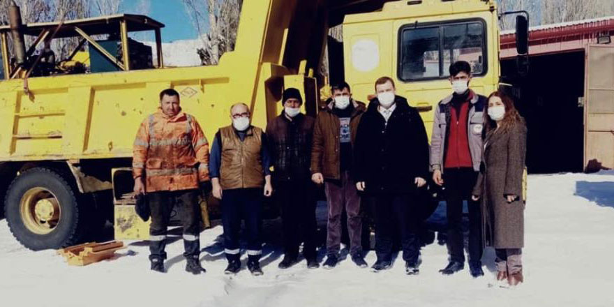 Kaymakam Yılmazer, şantiye alanını inceledi