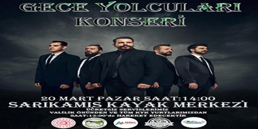 “Gece Yolcuları” konseri 20 Mart Pazar günü yapılacak