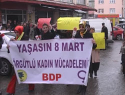 BDP’li kadınlardan protesto