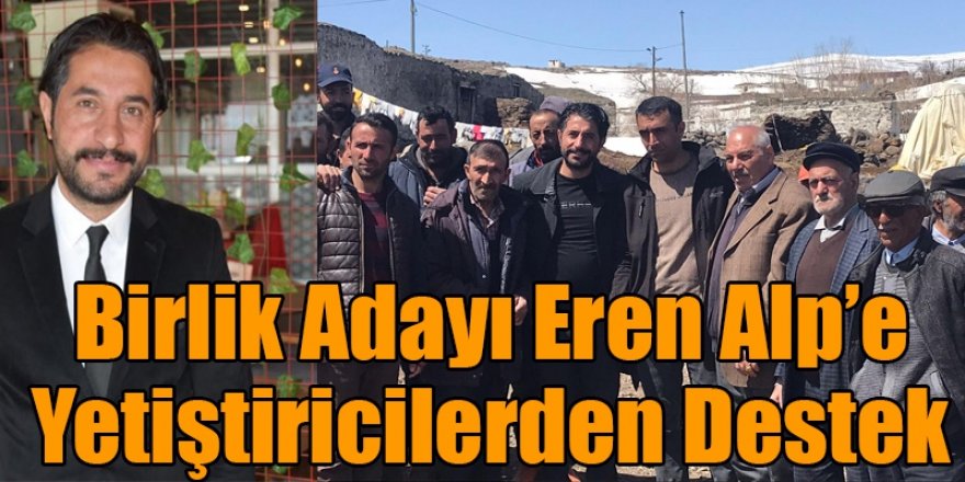 Kars İli Damızlık Sığır Yetiştiricileri Birlik Başkan Adayı Eren Alp'e Yetiştiricilerden Destek