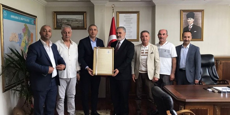 KAIFED Genel Başkanı Dr. Erdoğan Yıldırım'dan, Müftü Çınar'a 'hayırlı olsun' ziyareti