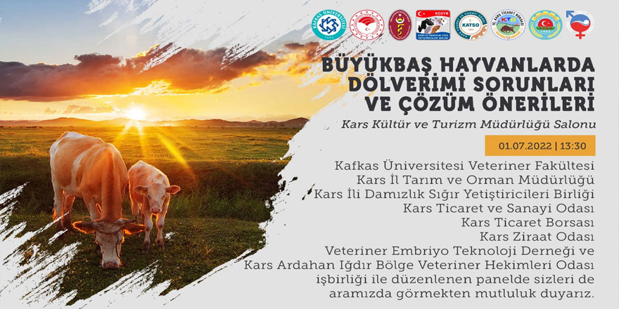 Kars’ta büyükbaş hayvanlarda dölverimi sorunları ve çözüm önerileri paneli