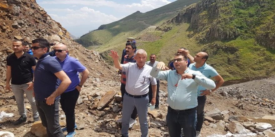 DSİ Kars 24. Bölge heyeti, Kağızman Barajını inceledi