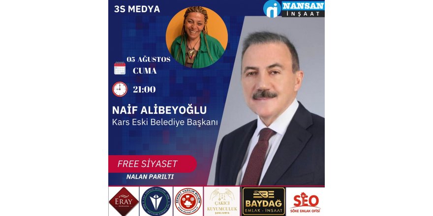 Naif Alibeyoğlu, Free Siyasetin Konuğu Olacak