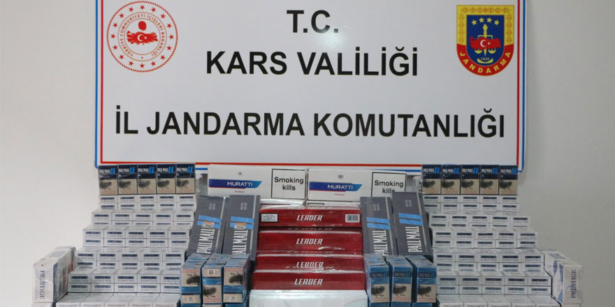 Jandarma bandrolsüz sigara yakaladı