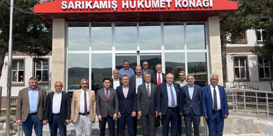 MHP Genel Başkan Yardımcısı Kamil Aydın'dan Sarıkamış Kaymakamı Doğan Kemelek’e ziyaret