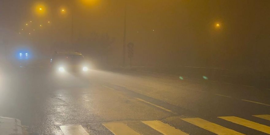 Sarıkamış’ta yoğun sis hayatı olumsuz etkiledi