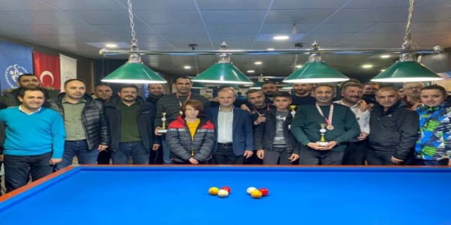 Kars’ta 3 Bant Bilardo Şampiyonası sona erdi