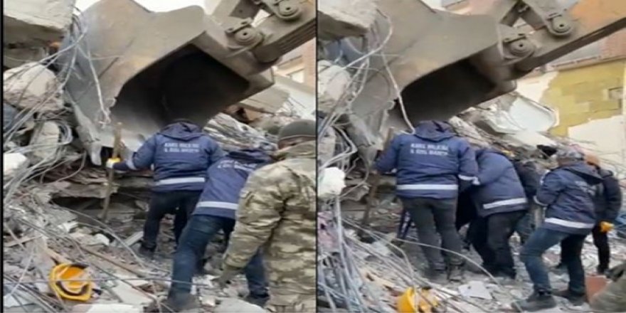 Kars Özel İdare ekipleri, Kahramanmaraş’ta enkazdan bir vatandaşı kurtardı