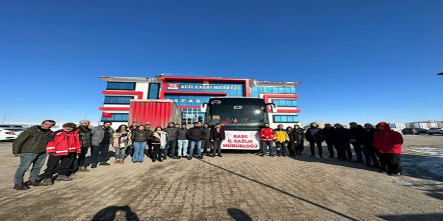 Kars’tan, Malatya deprem bölgesine personel gönderildi