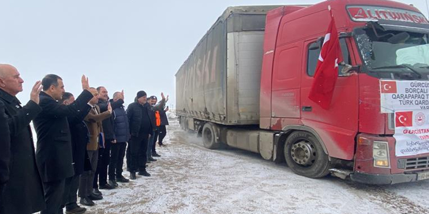 Gürcistan'daki Türklerden deprem bölgesine yardım