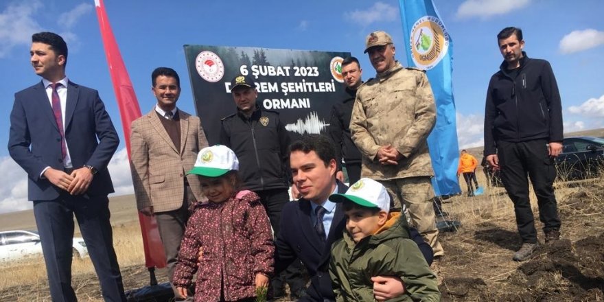 Kars’ta “6 Şubat Deprem Şehitleri Ormanı” oluşturuldu