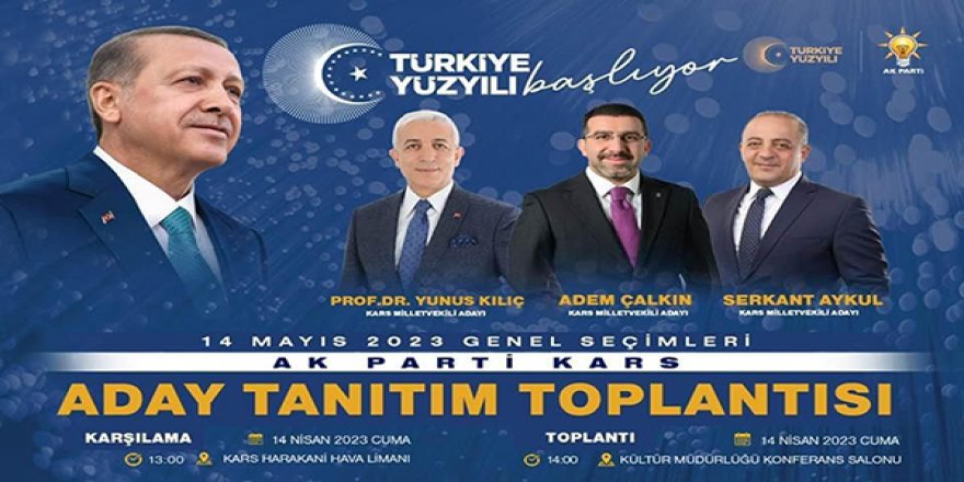 AK Parti Milletvekili Adayları, Yarın Kars'a Geliyor