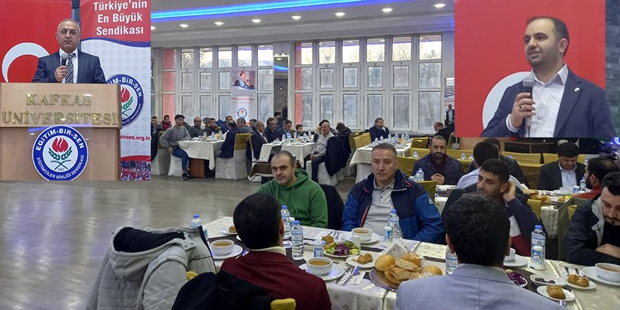 Eğitim-Bir-Sen Kars Şubesi, Kafkas Üniversitesindeki Üyeleriyle İftarda Bir Araya Geldi