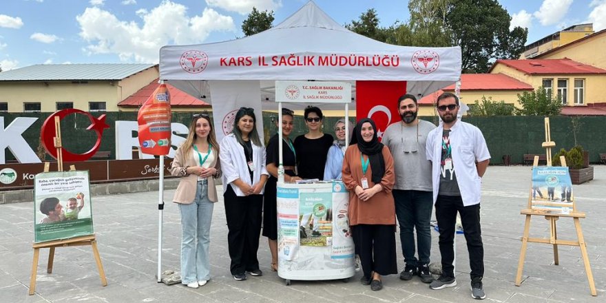 Kars'ta “Sağlıkla Yaşayan Türkiye” stantı