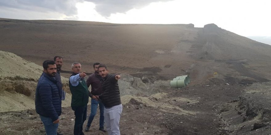 Kars Barajı Sulaması İletim Hattı inşaatında inceleme yapıldı