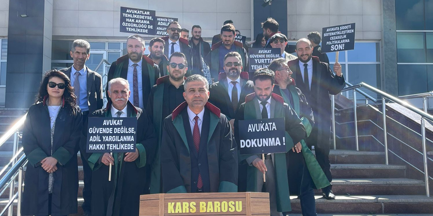 Kars Barosu'ndan avukatlara yönelik saldırılara tepki