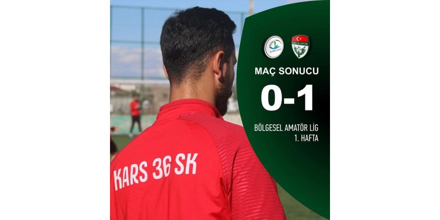 Kars 36 Spor, Rize Özel İdare Spor'u 1-0 mağlup etti